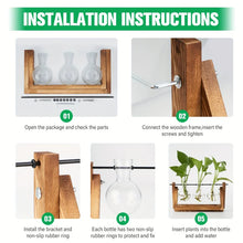 Charger l'image dans la galerie, terrarium en verre et en bois